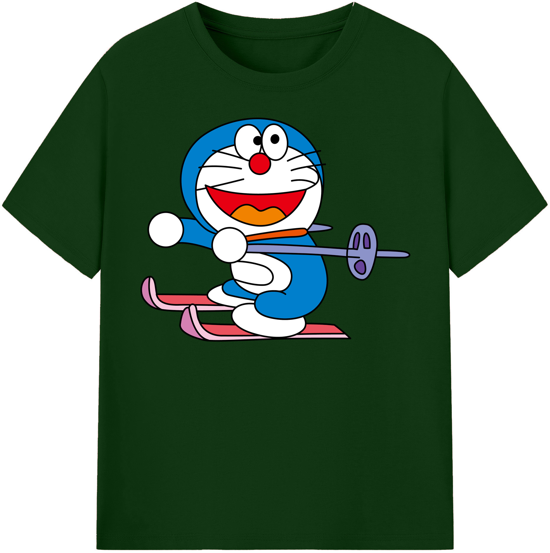 （画像用） ドラえもん Doraemon 綿100％半袖Tシャツ（フロントプリント）